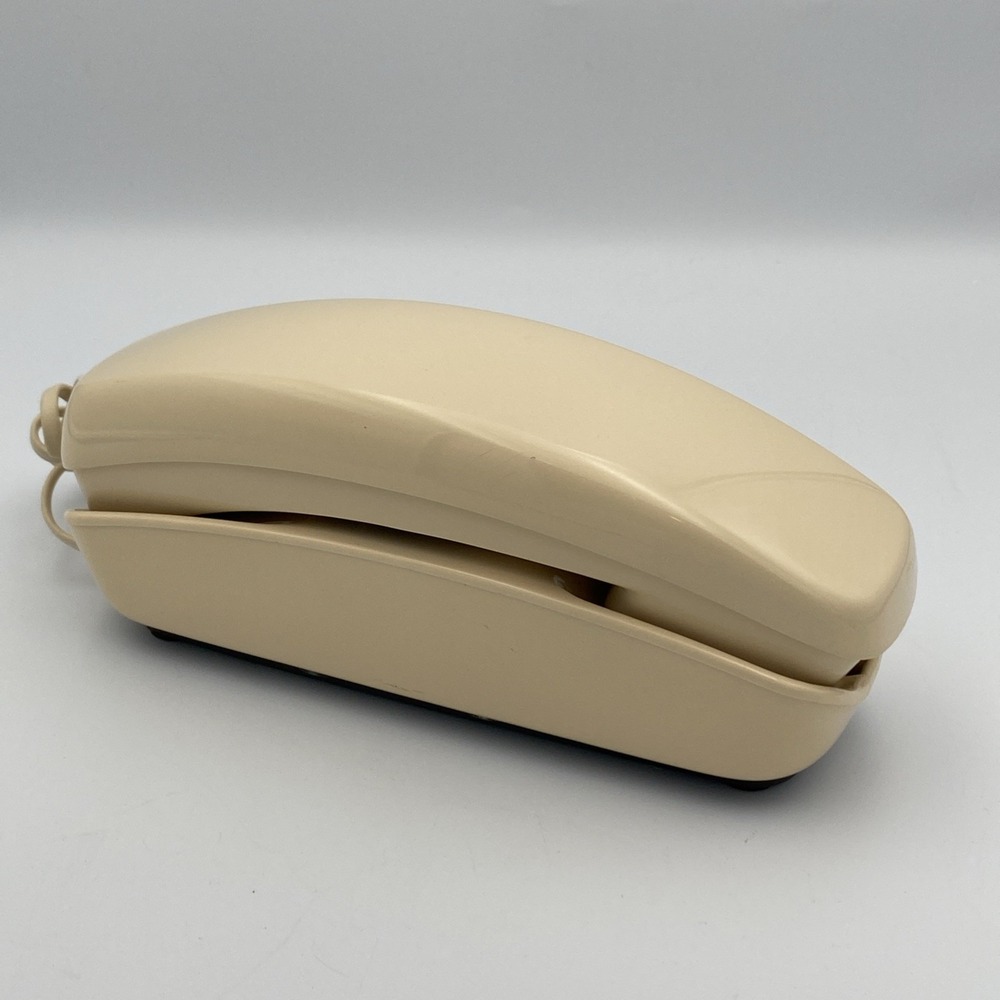 Vintage Western Electric rimline Rotary‎ Phone Beige White Land Line Desk 220 - Picture 3 of 15